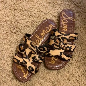 Leopard Sam Edelman slides